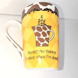 Decaf, no thanks coffee mug by design